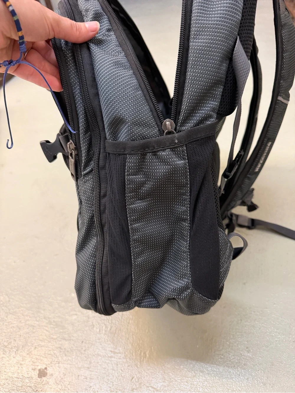 Kenneth Cole Reaction Gray Multi-Compartment Laptop Backpack Travel Business Bag